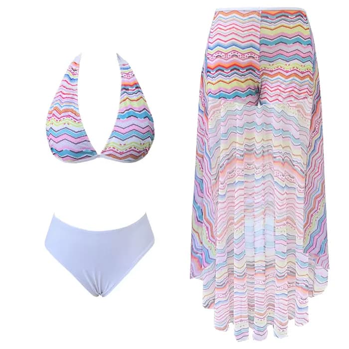 2025 Bikini col en V maillot de bain taille haute maillots