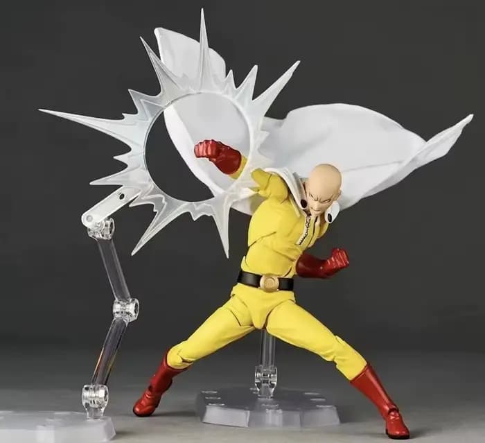 Figurine d'action Hot One Punch Man Saitama Revoltech Amazing Yamaguchi, modèle de collection anime en stock, cadeau idéal en stock