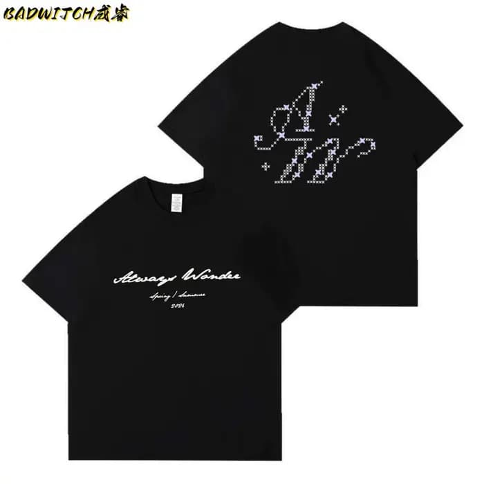 LingOrm Ling Ling Kwong T-shirt à manches courtes unisexe, imprimé lettres, version non originale, pour l'été