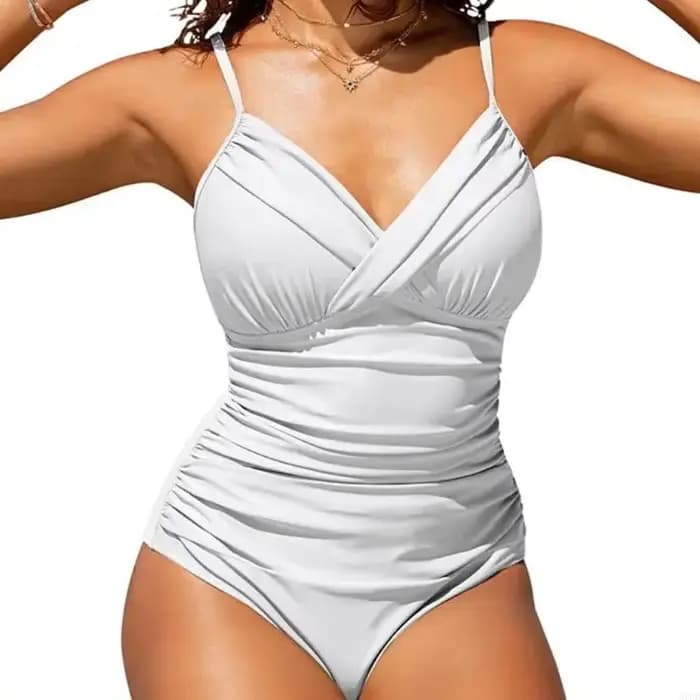 Maillot bain froncé pour femmes