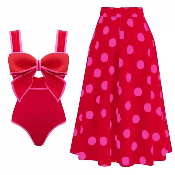 Maillot de bain une pièce noir et blanc pour femme