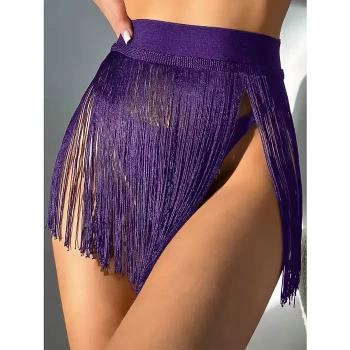 Maillot de bain 2025 nouvelle jupe courte à franges chemise de station de plage