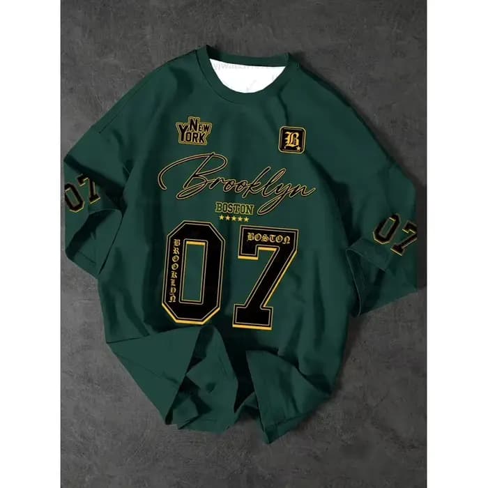 Maillot de football sportif Brooklyn 07 été 2026 à manches courtes, t-shirt imprimé 3D, idéal pour l'entraînement en extérieur