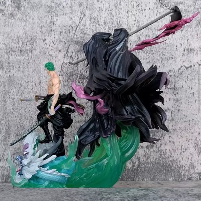 Figurine d'action One Piece Death Zoro de 22,5 cm/8,86 po, statue en PVC, modèle de collection, jouets, cadeaux