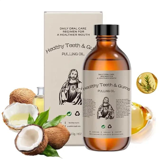 Bain de bouche à l'huile de coco 113g – Haleine fraîche, huiles essentielles naturelles, élimination des odeurs, blanchiment, soin buccal, prévention des caries