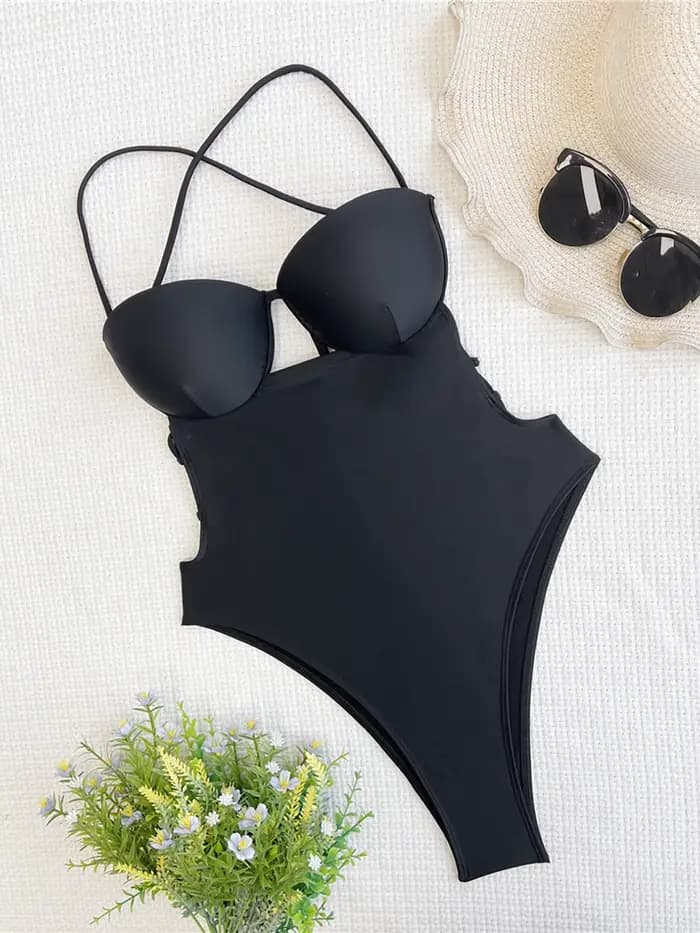 2026 nouveau à armatures avec soutien-gorge tasse une pièce maillot de bain femmes maillots