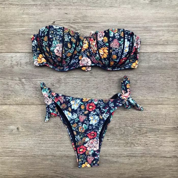 Maillot de bain sexy à imprimé floral pour femme