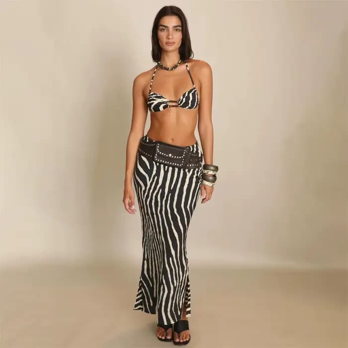 Ensemble bikini 3 pièces Zebra, maillot de bain sexy pour femme, nouvelle collection 2026, maillot de bain push-up, bandeau, biquini, tenue de plage