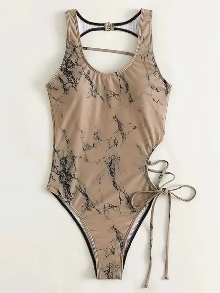Maillot de bain une pièce Bandage, Sexy, avec cordon de serrage, à bretelles, Push Up, Monokini, vêtements de plage, pour femmes, 2024