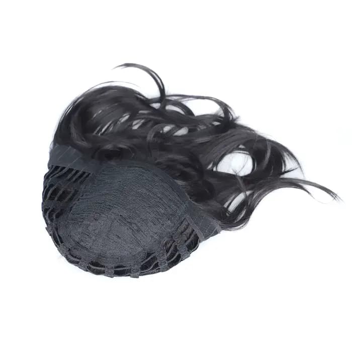 Perruque mulet pour hommes, postiche synthétique bouclée et permanente unisexe des années 80, postiche synthétique noire et brune pour cosplay, fête et usage quotidien