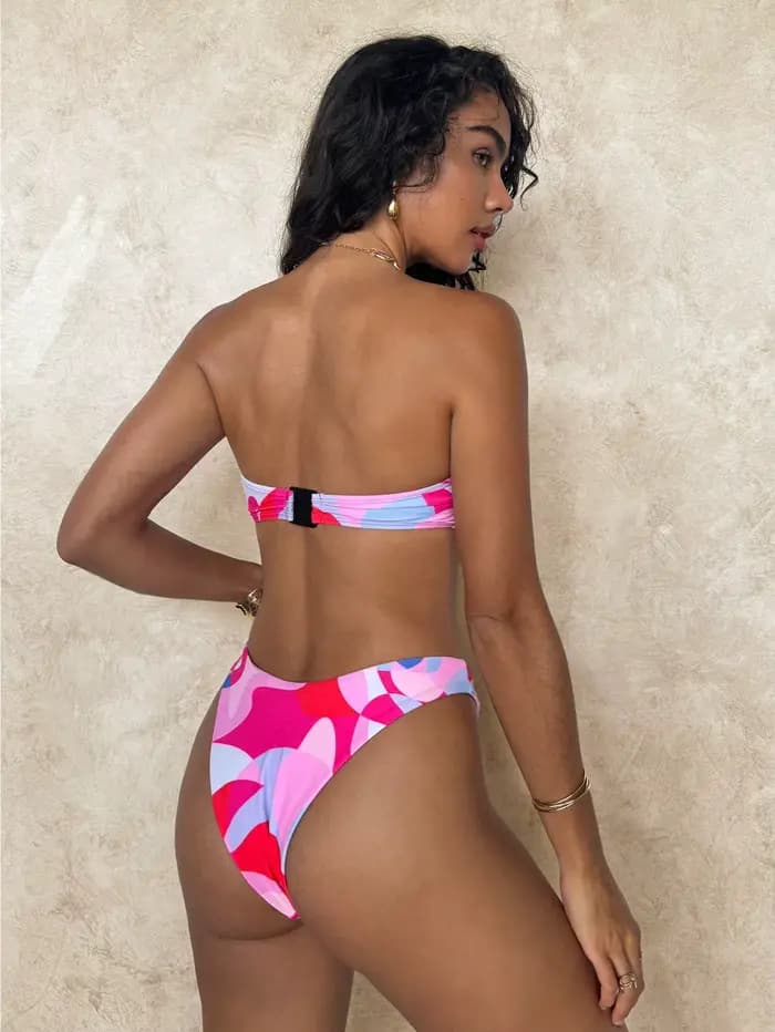 ZTVitality Sexy imprimé Bikini ensemble 2025 nouveauté soutien-gorge rembourré sans bretelles maillot de bain femmes