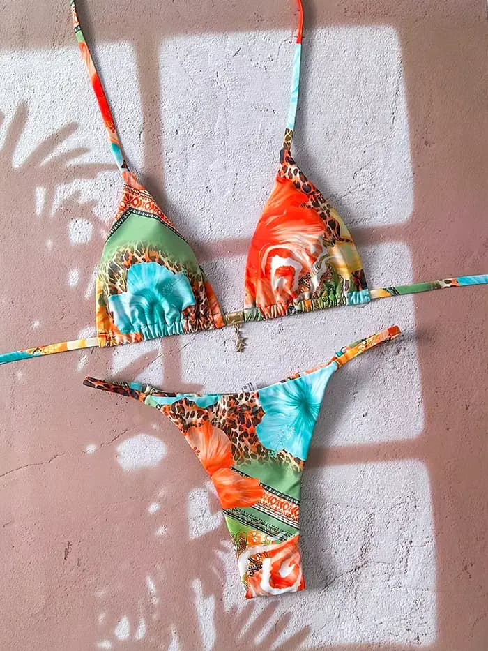 Micro bikini pour femmes, maillot de bain deux pièces, vêtements de bain pour femmes, maillot de bain 2026, sexy, imprimé léopard, push-up, string, ensembles de bikinis, vêtements de plage, été
