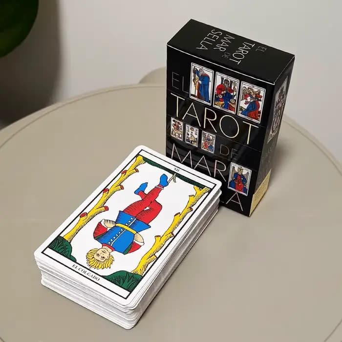 78 cartes De Tarot basées sur le système De Marseille El Tarot De Marsella (édition espagnole) 10.3*6 cm