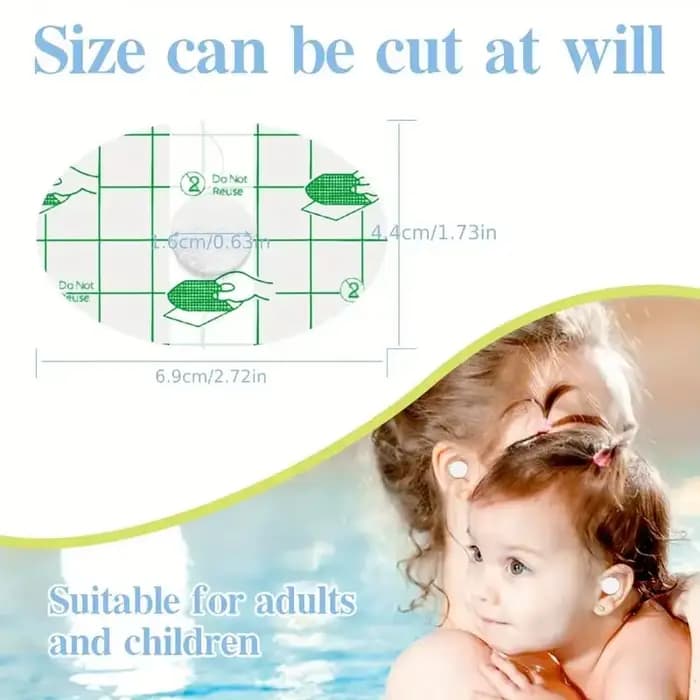 Protège-oreilles imperméables grands et petits pour la protection des oreilles lors du bain - Protège-oreilles imperméables - Doux et confortables, adaptés à la natation et