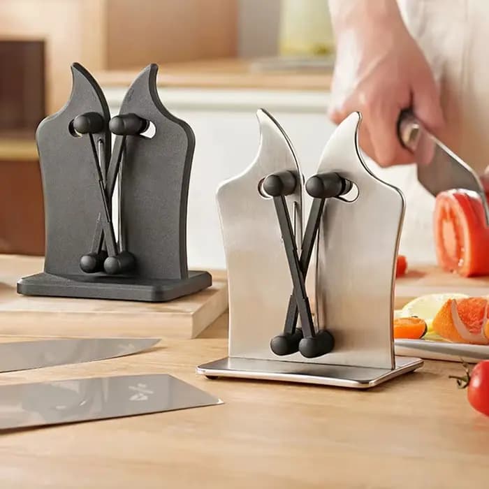 Affûteur de couteaux, outil d'affûtage de cuisine, affûtage facile et sûr, couteau de Chef de cuisine, couteau damas, outils de cuisine, fournitures de cuisine