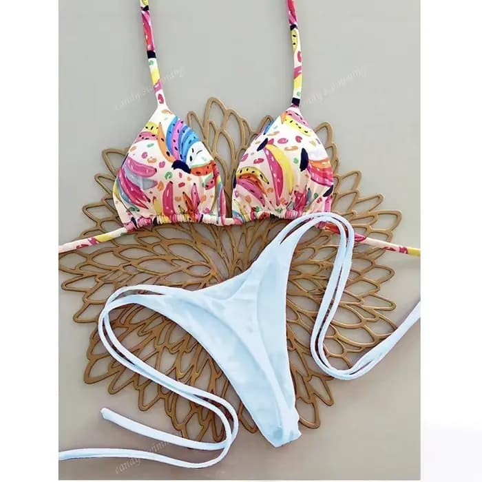 Ensemble Bikini imprimé maillot de bain plage Sexy maillots