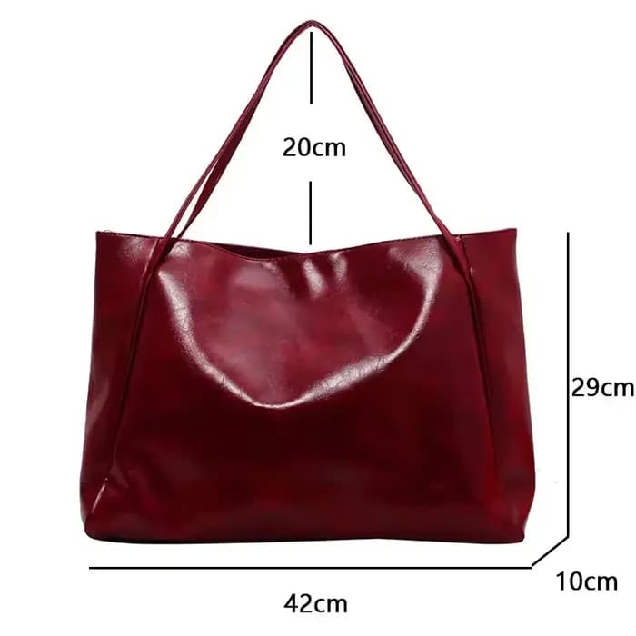 Sac fourre-tout en cuir Pu souple pour femmes, pochette sous les bras de grande capacité, sac à bandoulière rétro décontracté, sacs seau portables
