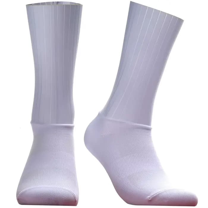 Chaussettes de cyclisme à rayures Aero, antidérapantes, sans couture, en Silicone, pour course à pied, sport, vélo de route, 2025 Pro Team