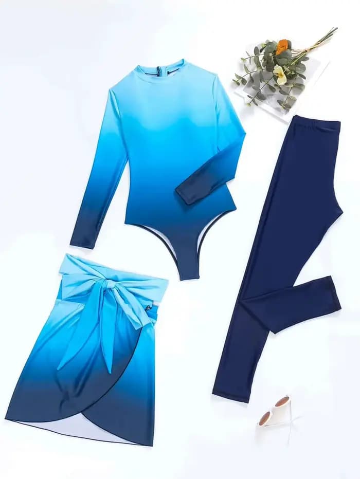Burkini à manches longues pour femmes musulmanes