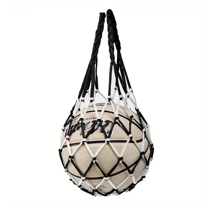 Sac de filet de basket-ball, filet tissé épais, rangement de basket-ball, sac de filet d'entraînement en Nylon Durable pour toutes sortes de balles 