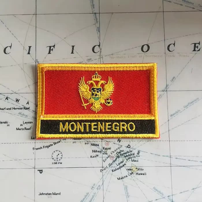 Patch Brodé au Sensation Nationale du tueur, Danemark ge Bouclier et Épingle de Forme Carrée, Un Ensemble sur le Brassard du Grill, Décoration de Sac à Dos