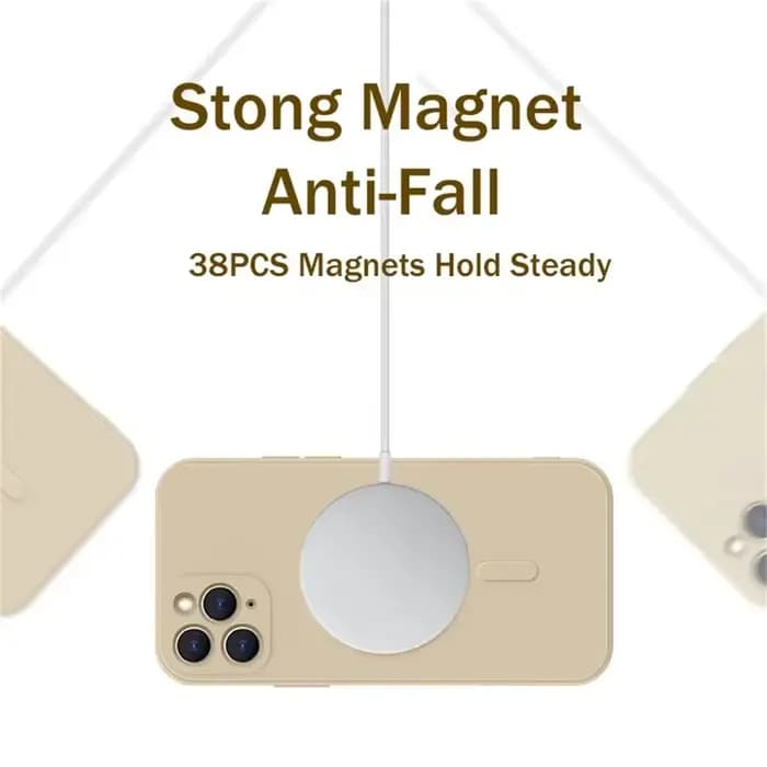 Étui de Charge magnétique sans fil Magsafe pour IPhone 15 16 14 13 12 11 Pro Max Mini XR XS Plus, housse de sangle en Silicone liquide souple