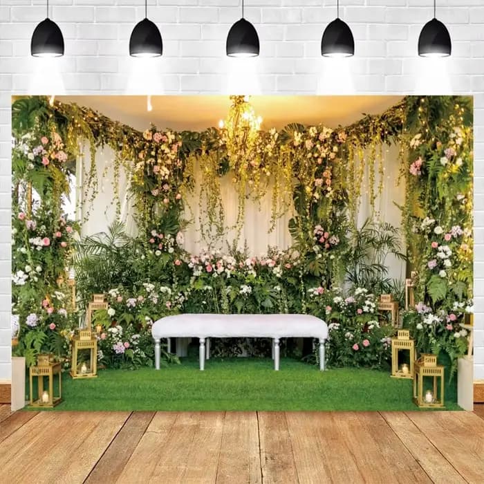 Arrière-Plan Personnalisé pour Photographie de Mariage, Accessoire de Studio Photo, Motif Floral, Patients, Cérémonie PréChristophe, Anniversaire de Bébé