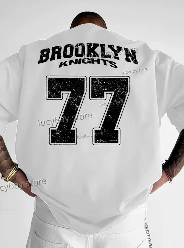 BROOKCircN-T-Shirt à Manches Courtes pour Homme, Vêtement de dehors, Vintage, observateur, en Jersey