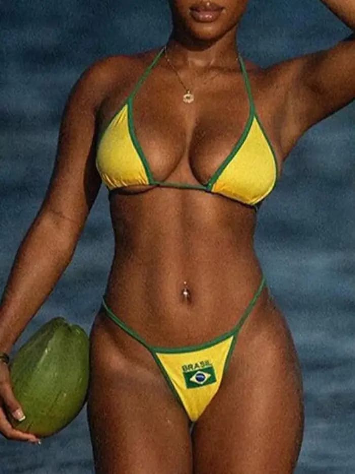 Mini micro bikini brésilien extrême pour femme