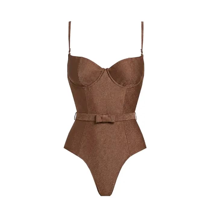 Lot de 2 maillots de bain une pièce imprimés pour femme