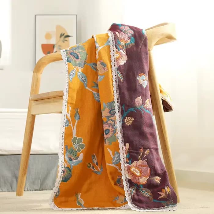 Serviettes de bain en coton éponge pour femmes