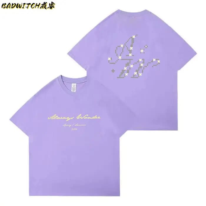LingOrm Ling Ling Kwong T-shirt à manches courtes unisexe, imprimé lettres, version non originale, pour l'été