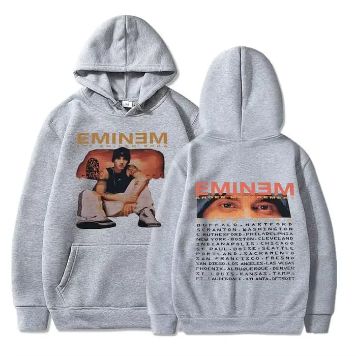Eminem Anger Management Tour 2002 sweat à capuche Vintage Harajuku drôle Rick sweats à manches longues hommes femmes pull mode