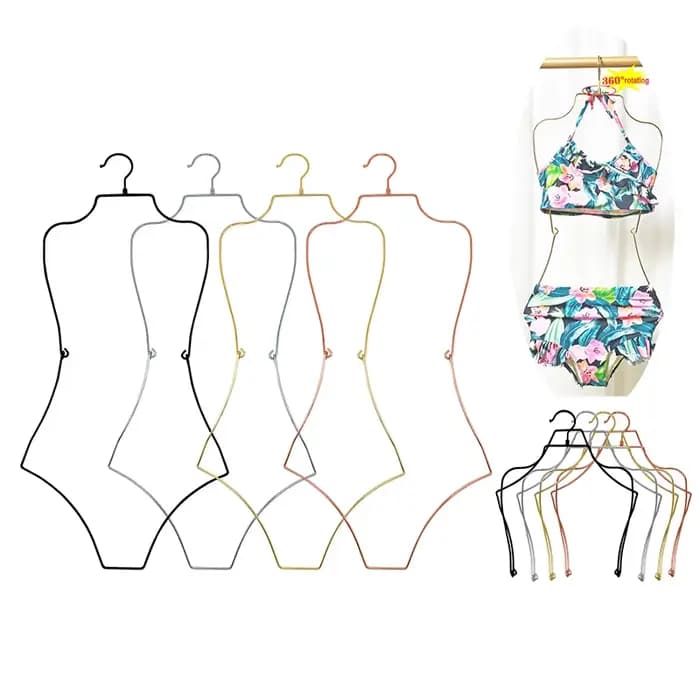 Cintre de maillot de bain en fil métallique
