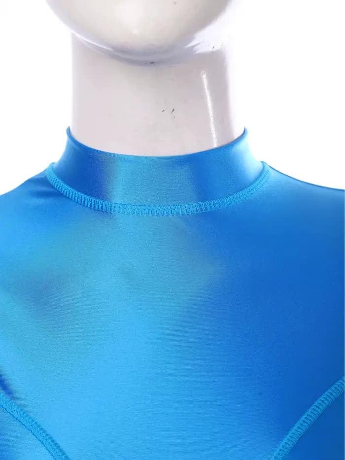 Combinaison de natation brillante effet huile pour femme