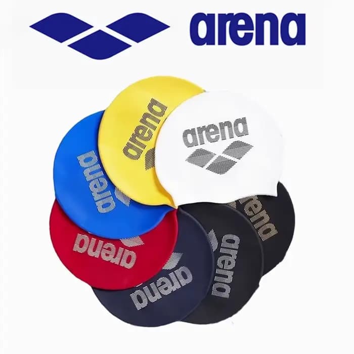 ARENA Bonnet de bain en silicone imperméable à la mode entraînement professionnel unisexe compétition