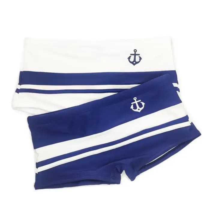 UXH – maillot de bain Sexy pour hommes, boxer, short à rayures, costume de bain, pantalon de plage, été, surf