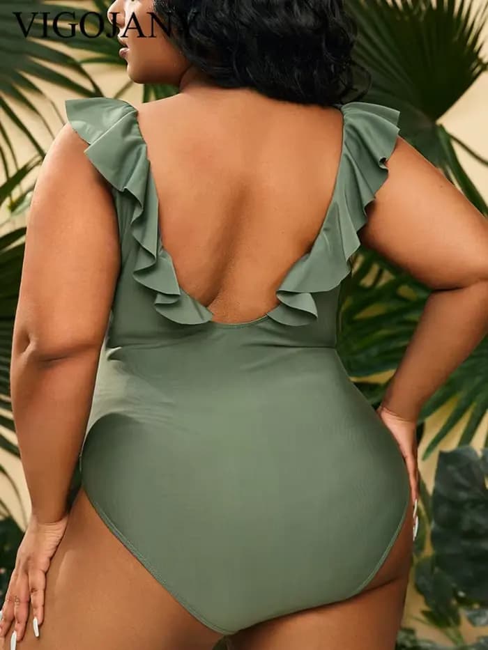 Verge Maillot de bain une pièce grande taille pour femme