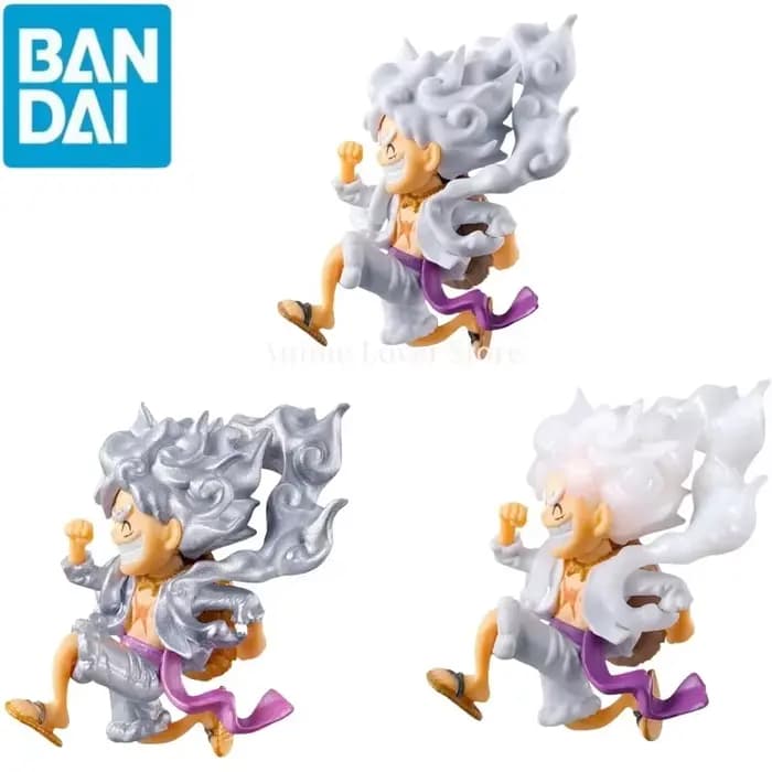 Bandai Original One Piece Gashapon Devil Fruits Animal 01 02 03 GEAR5 Luffy Raab Karoo Morgans Kung fu manatee Figurines d'anime