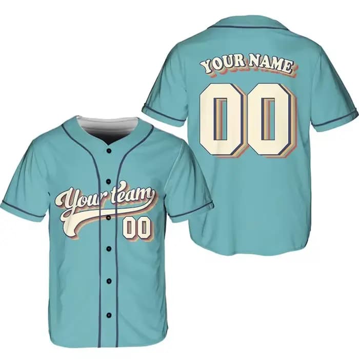 Maillot de baseball vintage personnalisé pour homme, uniforme de baseball personnalisé avec nom et numéro d'équipe imprimés, t-shirt de sport