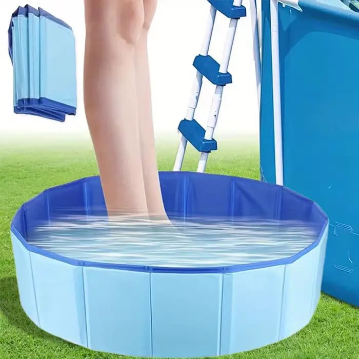 Bassin gonflable de bain de pieds de piscine