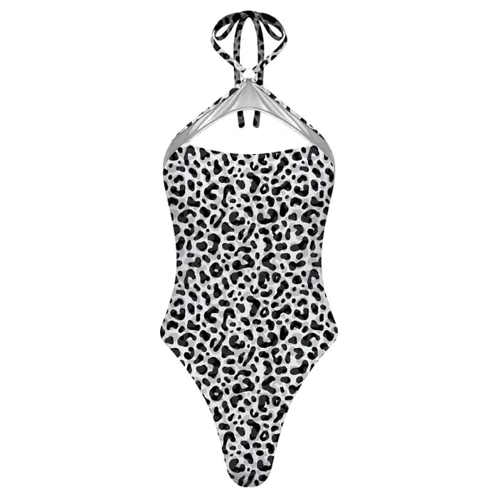 Maillot de bain une pièce imprimé léopard pour femme