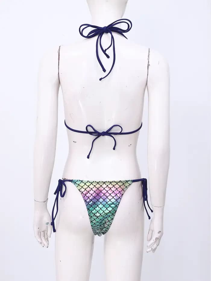 Maillot de bain bikini sirène pour femme