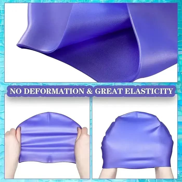 Bonnet de bain en Silicone imperméable