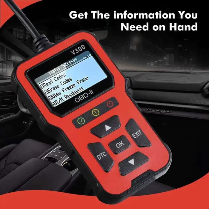 Lecteur de code OBD V300, outil de diagnostic automobile avec écran couleur, scanner automatique pour voitures, lecteur de code, vérification du voyant du moteur, scanner OBD2