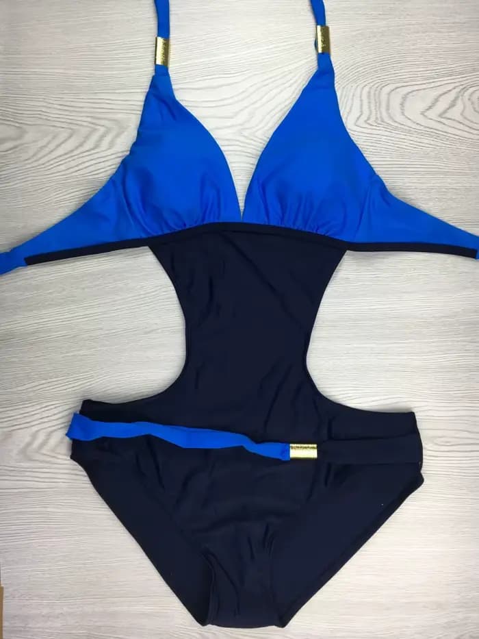 Plus Size One Piece Swimsuit for Women 2022 Large Swimwear Women's Trikini Push Up Monokini Halter V-neck Vintage Bathing Suit