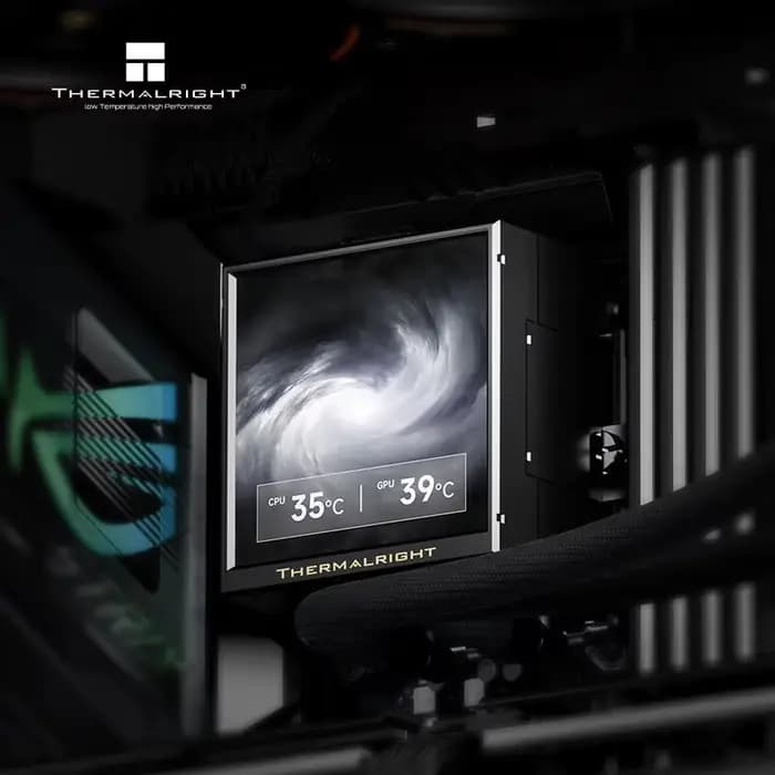 Thermalright PEERLESS VISION UB360 ARGB radiateur eau froide tout-en-un, plein écran de 3,95 pouces/ventilateur intégré/supports LGA1851/AM5