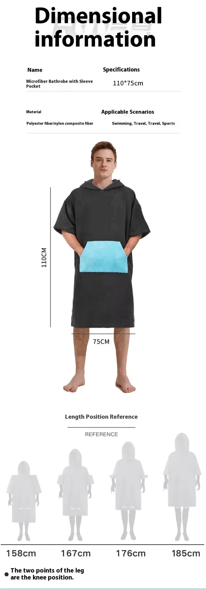 Changement de plage à capuche
