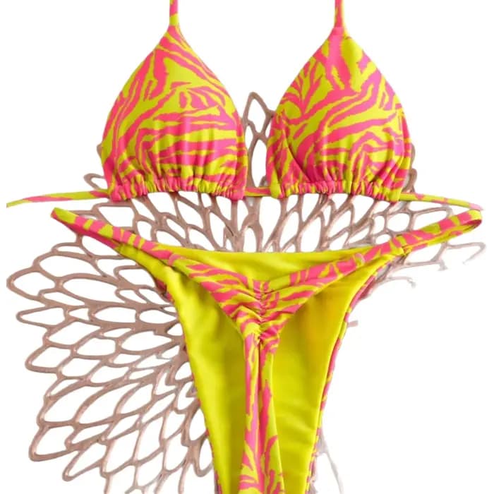 Maillot de bain bikini triangulaire sexy pour femme
