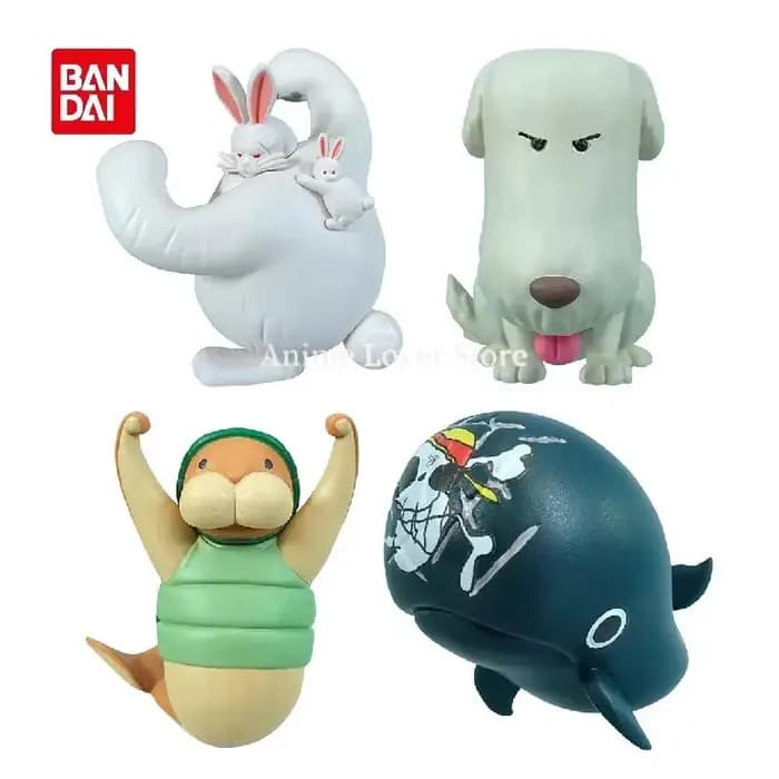 Bandai Original One Piece Gashapon Devil Fruits Animal 01 02 03 GEAR5 Luffy Raab Karoo Morgans Kung fu manatee Figurines d'anime